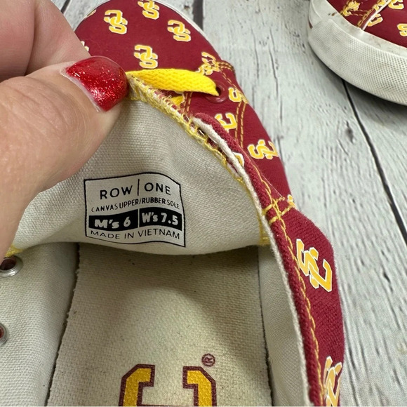 row one USC trojans canvas sneaker Size  men's 6 women's 7.5 - Picture 7 of 7